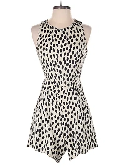 Pre-owned Ann Taylor Loft Romper In White