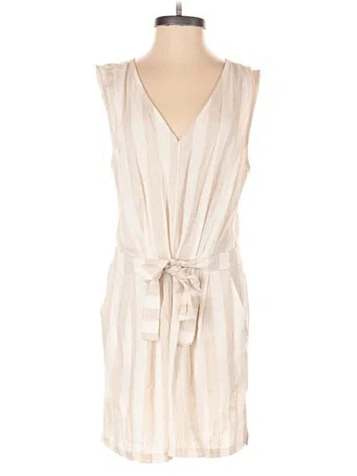 Pre-owned Ann Taylor Loft Romper In White