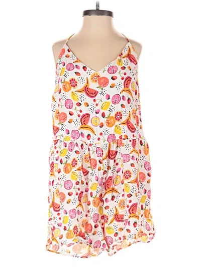 Pre-owned Ann Taylor Loft Romper In White