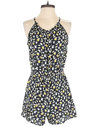 Pre-owned Ann Taylor Loft Romper In Yellow