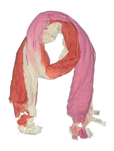 Pre-owned Ann Taylor Loft Scarf In Pink