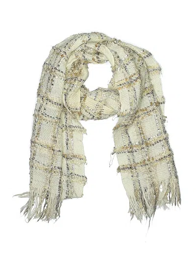 Pre-owned Ann Taylor Loft Scarf In White