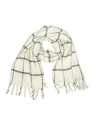Pre-owned Ann Taylor Loft Scarf In White