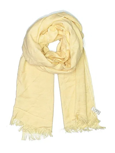 Pre-owned Ann Taylor Loft Scarf In Yellow