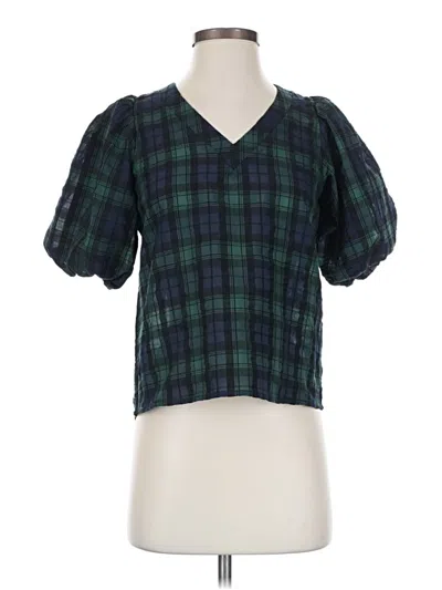 Ann Taylor Loft Short Sleeve Blouse In Multi