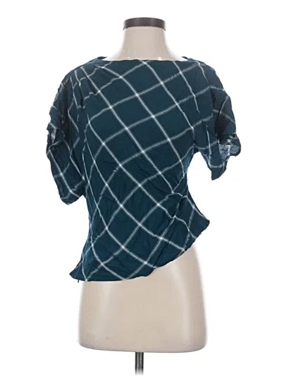 Ann Taylor Loft Short Sleeve Blouse In Teal