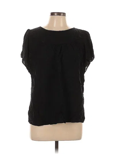 Pre-owned Ann Taylor Loft Short Sleeve T-shirt In Black