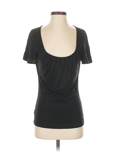 Pre-owned Ann Taylor Loft Short Sleeve T-shirt In Black