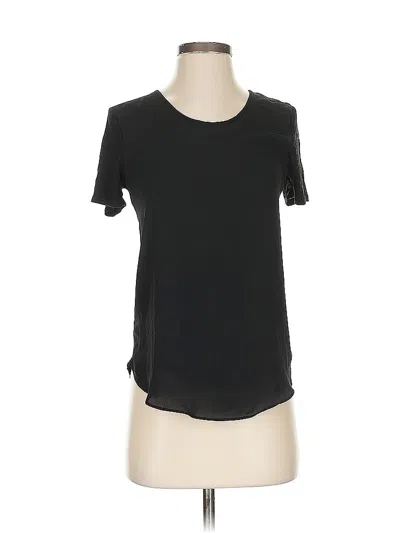 Pre-owned Ann Taylor Loft Short Sleeve T-shirt In Black