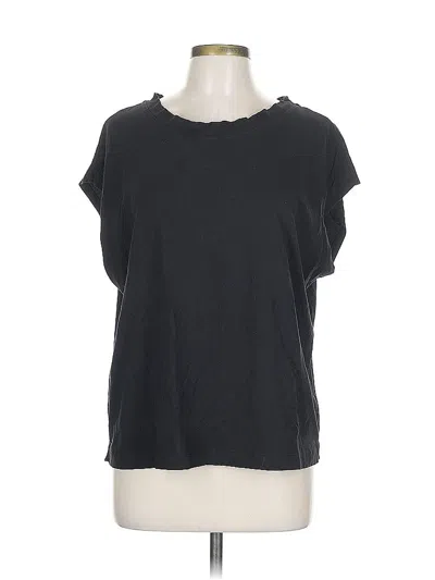 Pre-owned Ann Taylor Loft Short Sleeve T-shirt In Black
