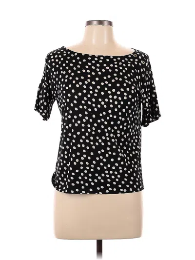 Pre-owned Ann Taylor Loft Short Sleeve T-shirt In Black