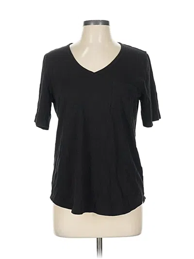 Pre-owned Ann Taylor Loft Short Sleeve T-shirt In Black