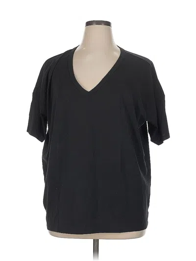 Pre-owned Ann Taylor Loft Short Sleeve T-shirt In Black