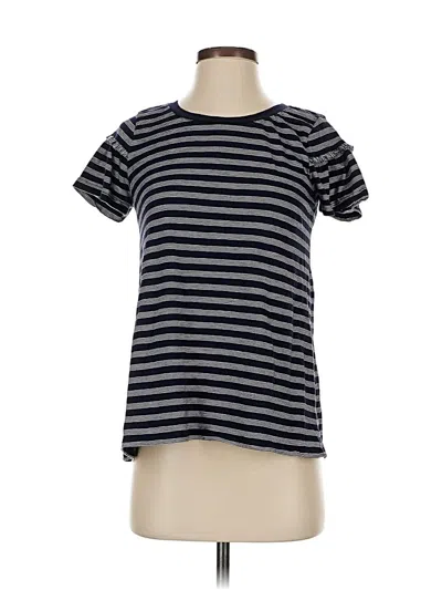 Pre-owned Ann Taylor Loft Short Sleeve T-shirt In Black