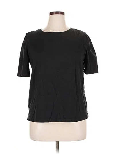 Pre-owned Ann Taylor Loft Short Sleeve T-shirt In Black
