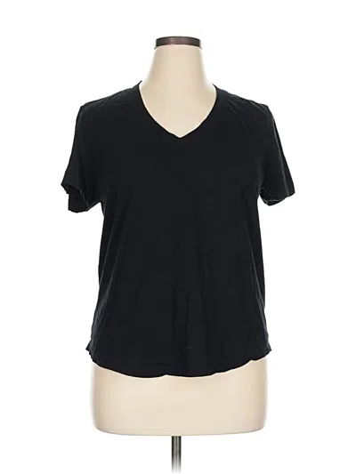 Pre-owned Ann Taylor Loft Short Sleeve T-shirt In Black