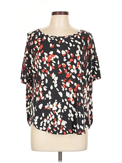 Pre-owned Ann Taylor Loft Short Sleeve T-shirt In Black