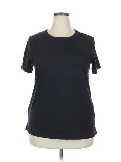 Ann Taylor Loft Short Sleeve T-shirt In Black