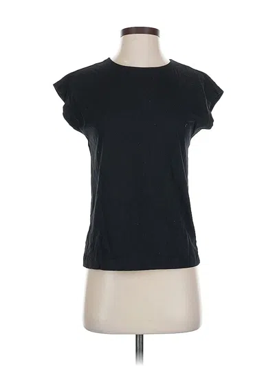 Pre-owned Ann Taylor Loft Short Sleeve T-shirt In Black