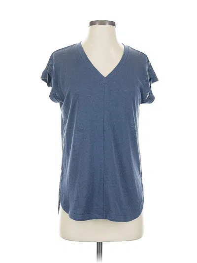 Pre-owned Ann Taylor Loft Short Sleeve T-shirt In Blue