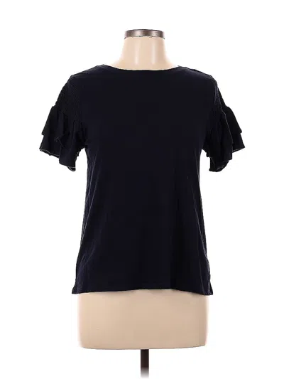 Pre-owned Ann Taylor Loft Short Sleeve T-shirt In Blue