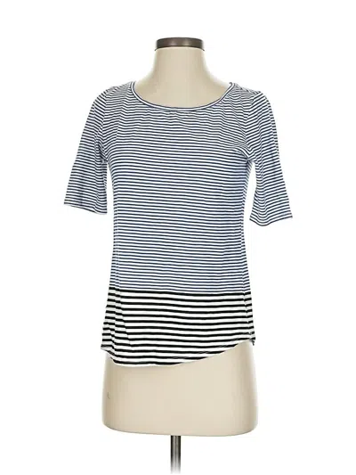 Pre-owned Ann Taylor Loft Short Sleeve T-shirt In Blue