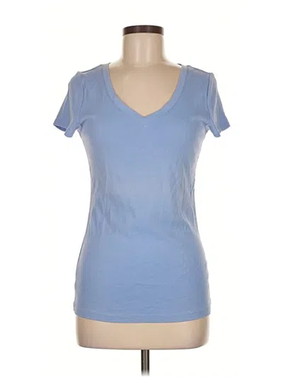 Pre-owned Ann Taylor Loft Short Sleeve T-shirt In Blue