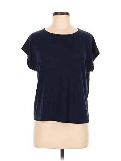 Pre-owned Ann Taylor Loft Short Sleeve T-shirt In Blue