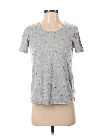 Pre-owned Ann Taylor Loft Short Sleeve T-shirt In Gray