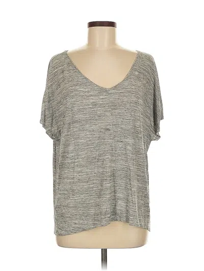 Pre-owned Ann Taylor Loft Short Sleeve T-shirt In Gray