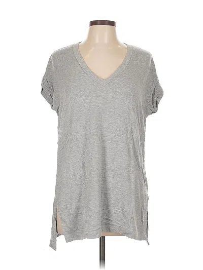 Pre-owned Ann Taylor Loft Short Sleeve T-shirt In Gray