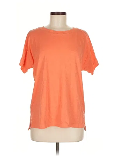 Pre-owned Ann Taylor Loft Short Sleeve T-shirt In Orange