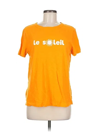 Pre-owned Ann Taylor Loft Short Sleeve T-shirt In Orange