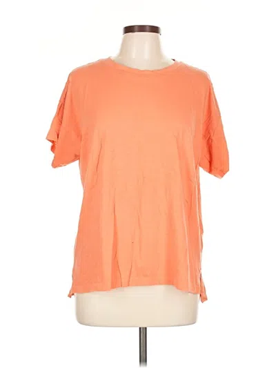 Pre-owned Ann Taylor Loft Short Sleeve T-shirt In Orange