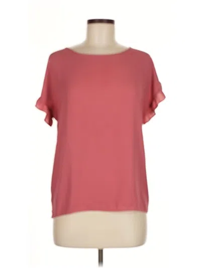 Pre-owned Ann Taylor Loft Short Sleeve T-shirt In Pink