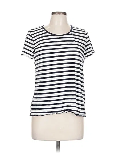 Pre-owned Ann Taylor Loft Short Sleeve T-shirt In White