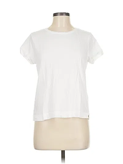 Pre-owned Ann Taylor Loft Short Sleeve T-shirt In White