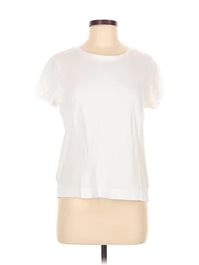 Pre-owned Ann Taylor Loft Short Sleeve T-shirt In White