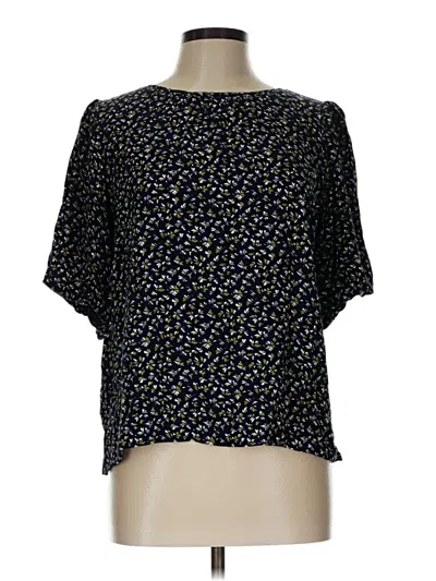 Pre-owned Ann Taylor Loft Short Sleeve T-shirt In Black