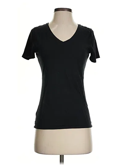 Pre-owned Ann Taylor Loft Short Sleeve T-shirt In Black