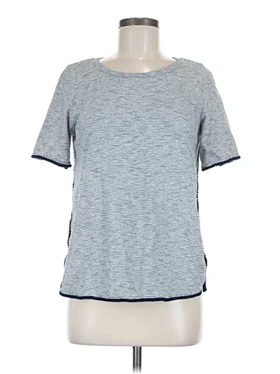 Pre-owned Ann Taylor Loft Short Sleeve T-shirt In Blue