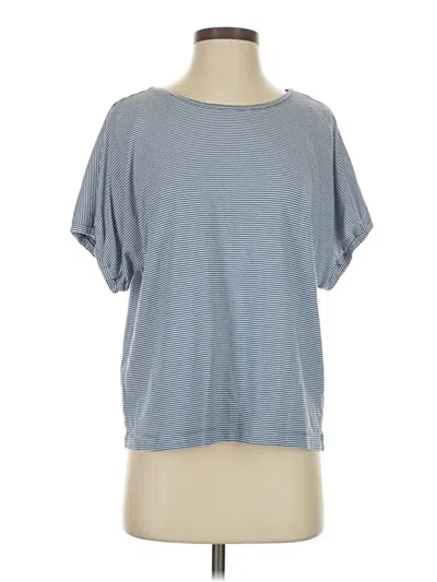 Pre-owned Ann Taylor Loft Short Sleeve T-shirt In Blue