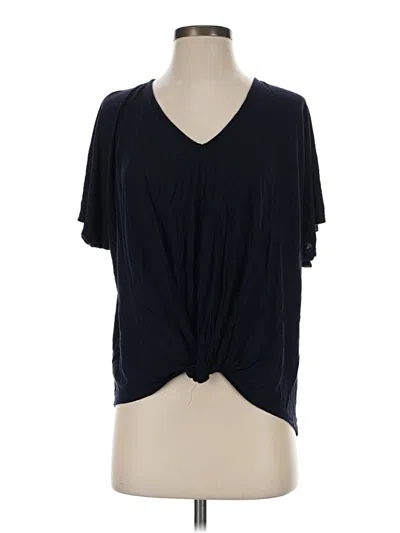 Pre-owned Ann Taylor Loft Short Sleeve T-shirt In Blue