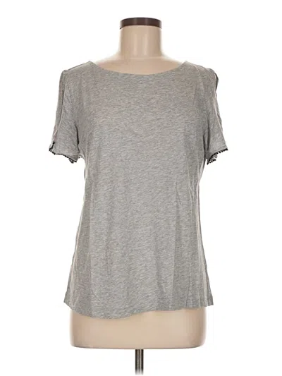 Pre-owned Ann Taylor Loft Short Sleeve T-shirt In Gray