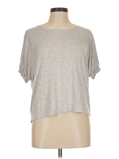 Pre-owned Ann Taylor Loft Short Sleeve T-shirt In Gray