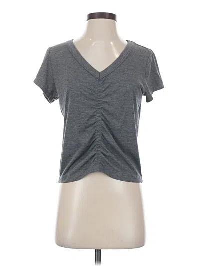 Pre-owned Ann Taylor Loft Short Sleeve T-shirt In Gray