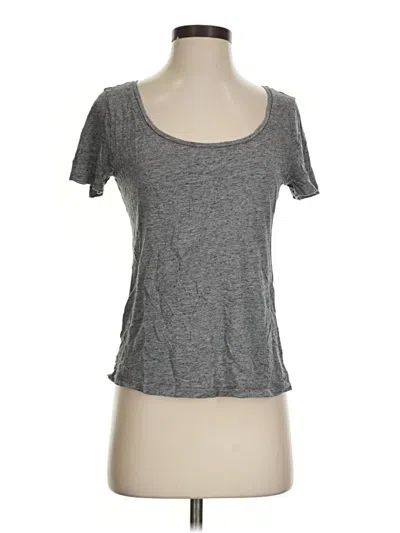 Pre-owned Ann Taylor Loft Short Sleeve T-shirt In Gray