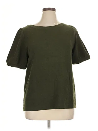 Pre-owned Ann Taylor Loft Short Sleeve T-shirt In Green