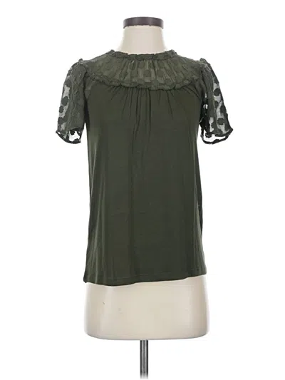 Pre-owned Ann Taylor Loft Short Sleeve T-shirt In Green