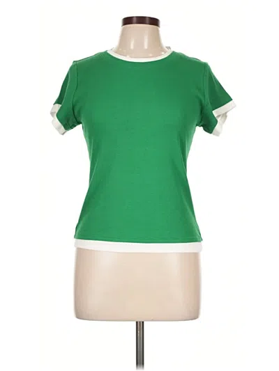 Ann Taylor Loft Short Sleeve T-shirt In Green